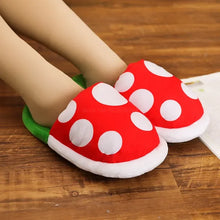 Load image into Gallery viewer, CozyMushroom Mario Slippers
