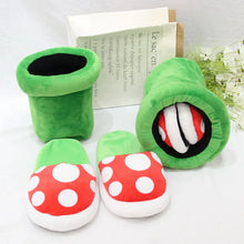 Load image into Gallery viewer, CozyMushroom Mario Slippers
