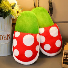 Load image into Gallery viewer, CozyMushroom Mario Slippers
